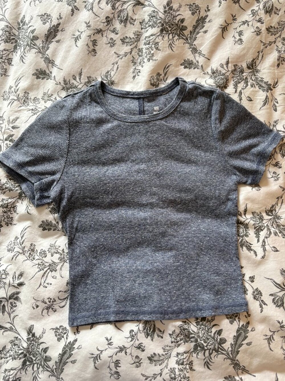 Me to we cropped blue t-shirt, women's S